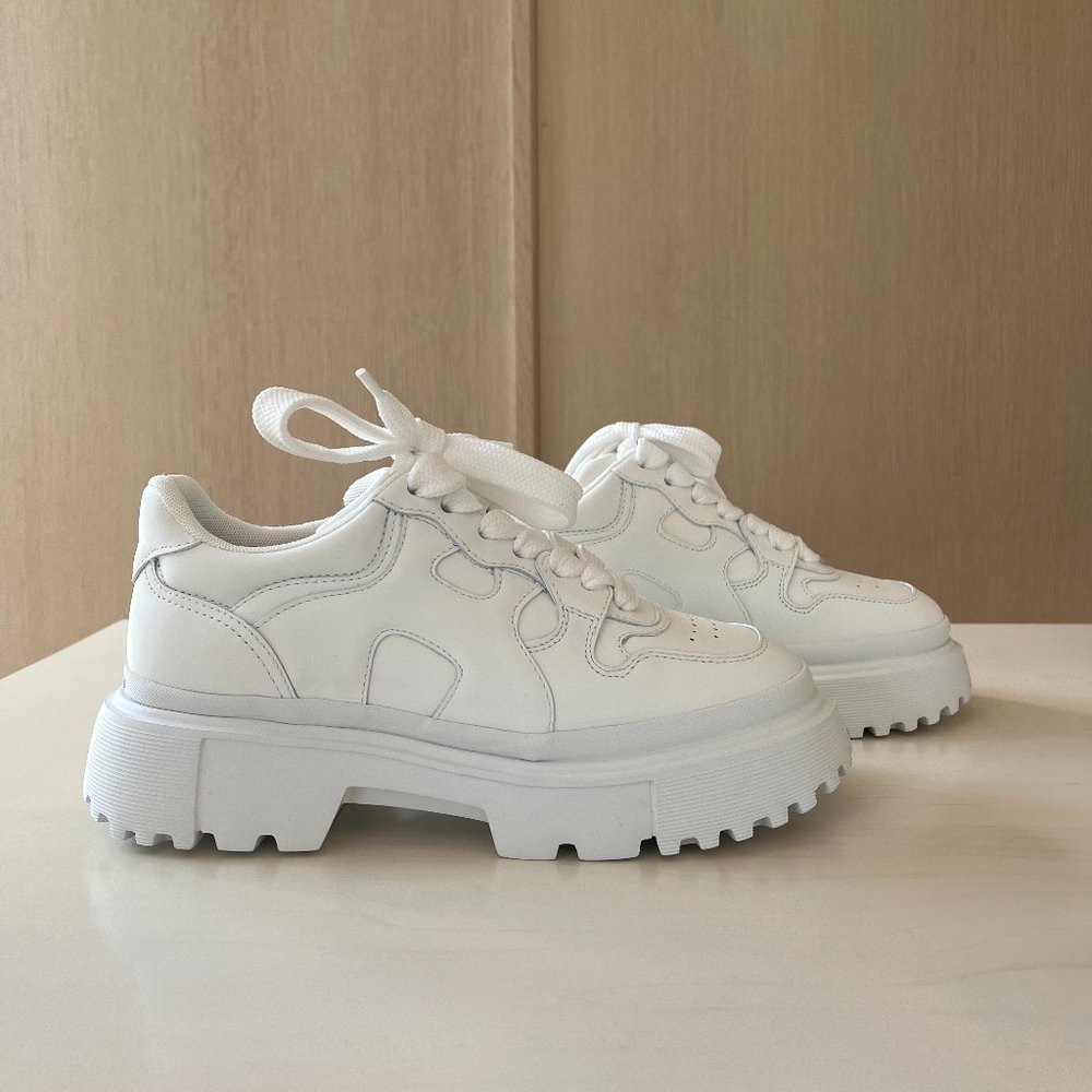 Hogan White Leather Sneakers | Size IT 38